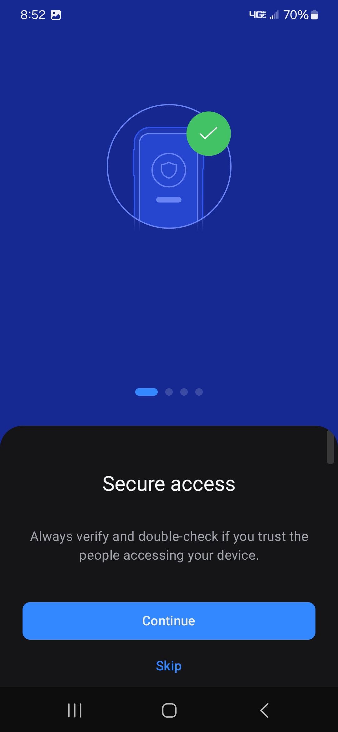 Accepting Secure access
