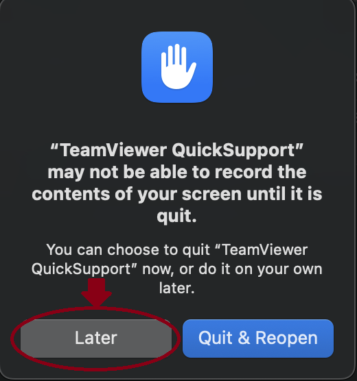 Restart Program Later